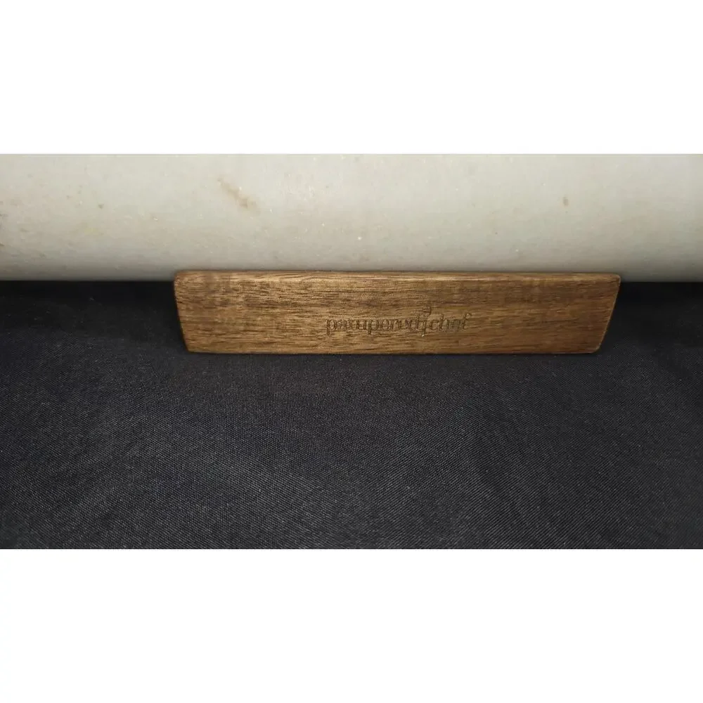 Pampered Chef White Marble Rolling Pin #1607 w/ Wood Handles & Cradle Stand